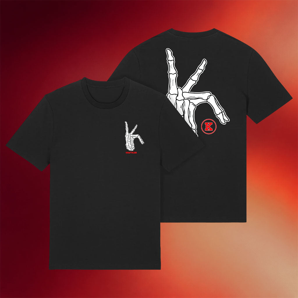 Kraftklub Merch Skelett T-Shirt Birthday Gifts For Band Fans