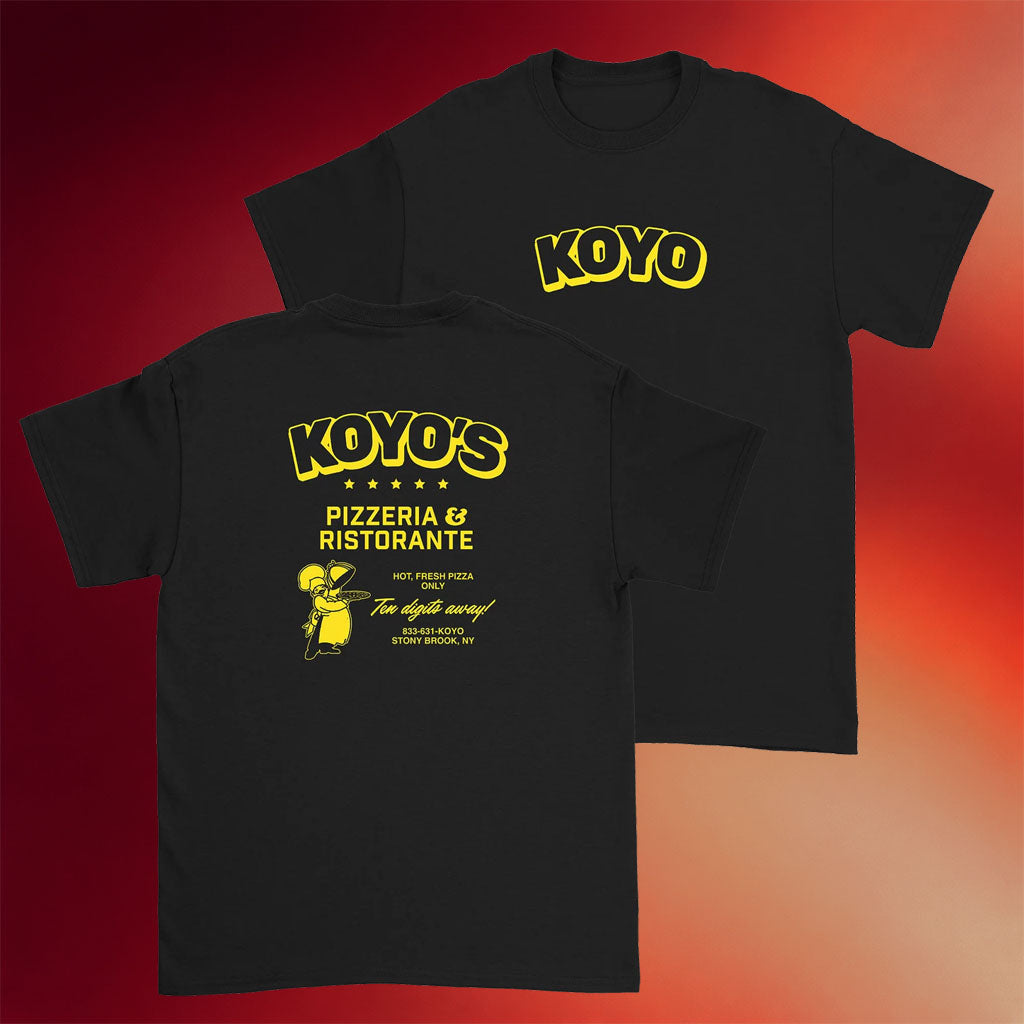 Koyo Merch 2026 Pizza T-Shirt Black Koyo Shirts Best Birthday Gift For Husband