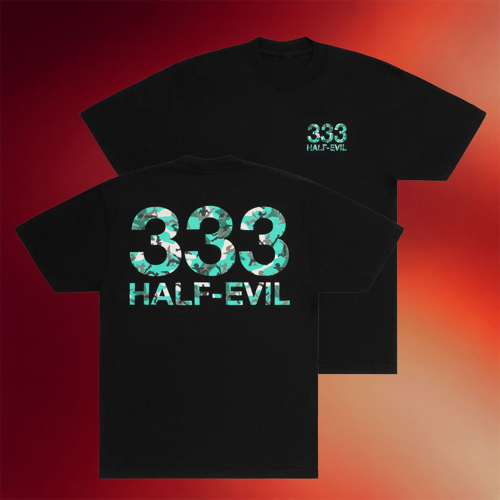 Half Evil Co Merch Half Evil S333x Green Camo T-Shirt Birthday Gift For Brother