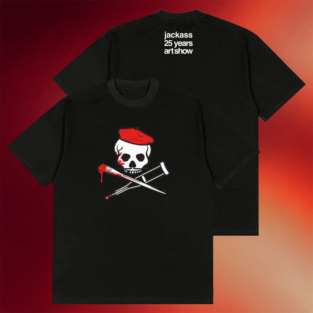 Jackass Merch 2026 Jackass 25 Years Art Show T-Shirt Black Gifts For Brothers