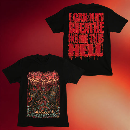 Lorna Shore Merch 2026 Flesh Devil T-Shirt I Can Not Breathe Inside This Hell Shirt Fan Gifts