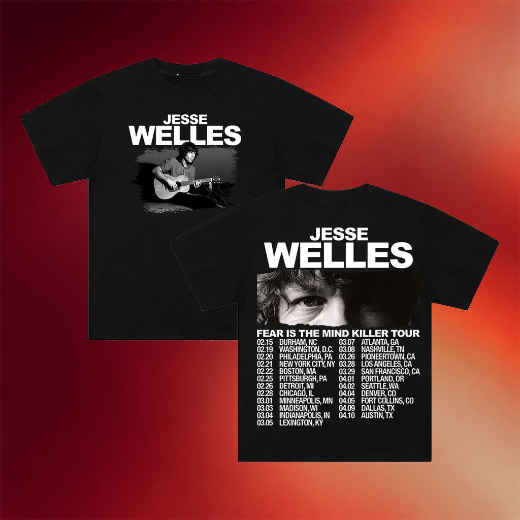 Jesse Welles Merch Fear Is The Mind Killer Tour 2025 T-Shirt Best Gifts For Music Lovers