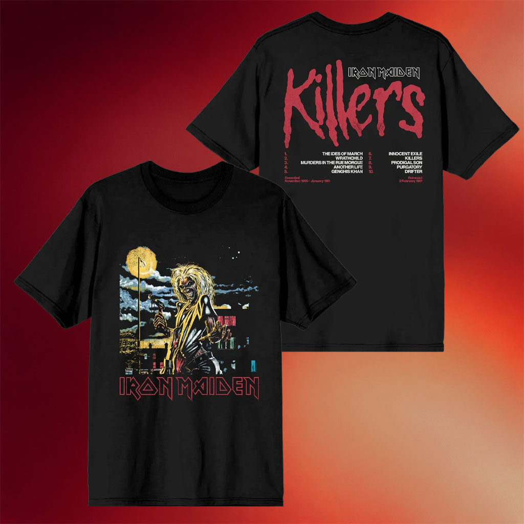 Iron Maiden Merch Killers 45 Tracklist T-Shirt Iron Maiden Shirt Presents For Music Lovers