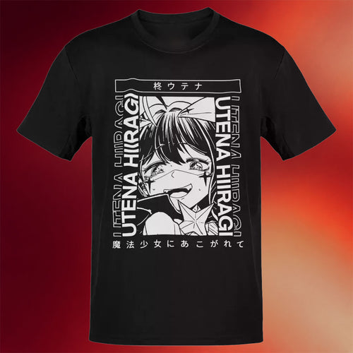 Gushing Over Magical Girls Merch Utena Hiiragi T-Shirt Gift Ideas For Friends Anime Lovers