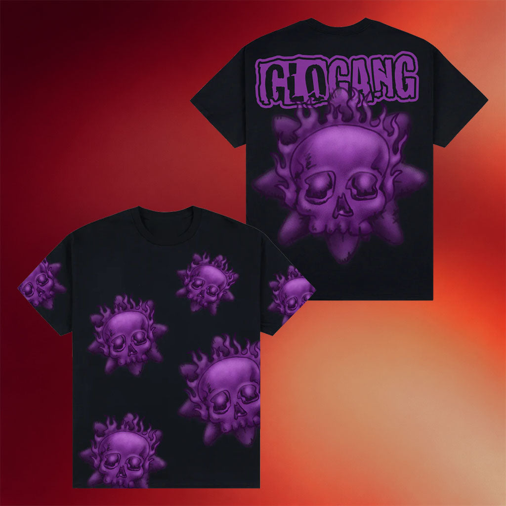Glo Gang Merch 2026 Skeletor Skull T-Shirt Glo Gang Shirt Gifts Ideas For Dudes