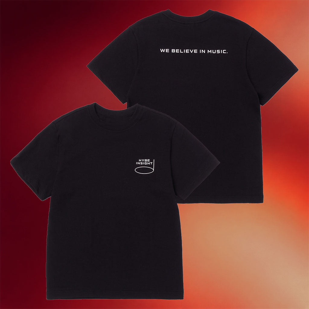 Hybe Merch 2026 Hybe Insight We Believe In Music T-Shirt BTS ARIRANG 2026 World Tour T-Shirt