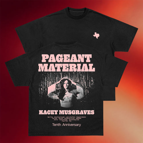 Kacey Musgraves Merch 2026 Pageant Material 10th Anniversary T-Shirt Gift For Music Lovers