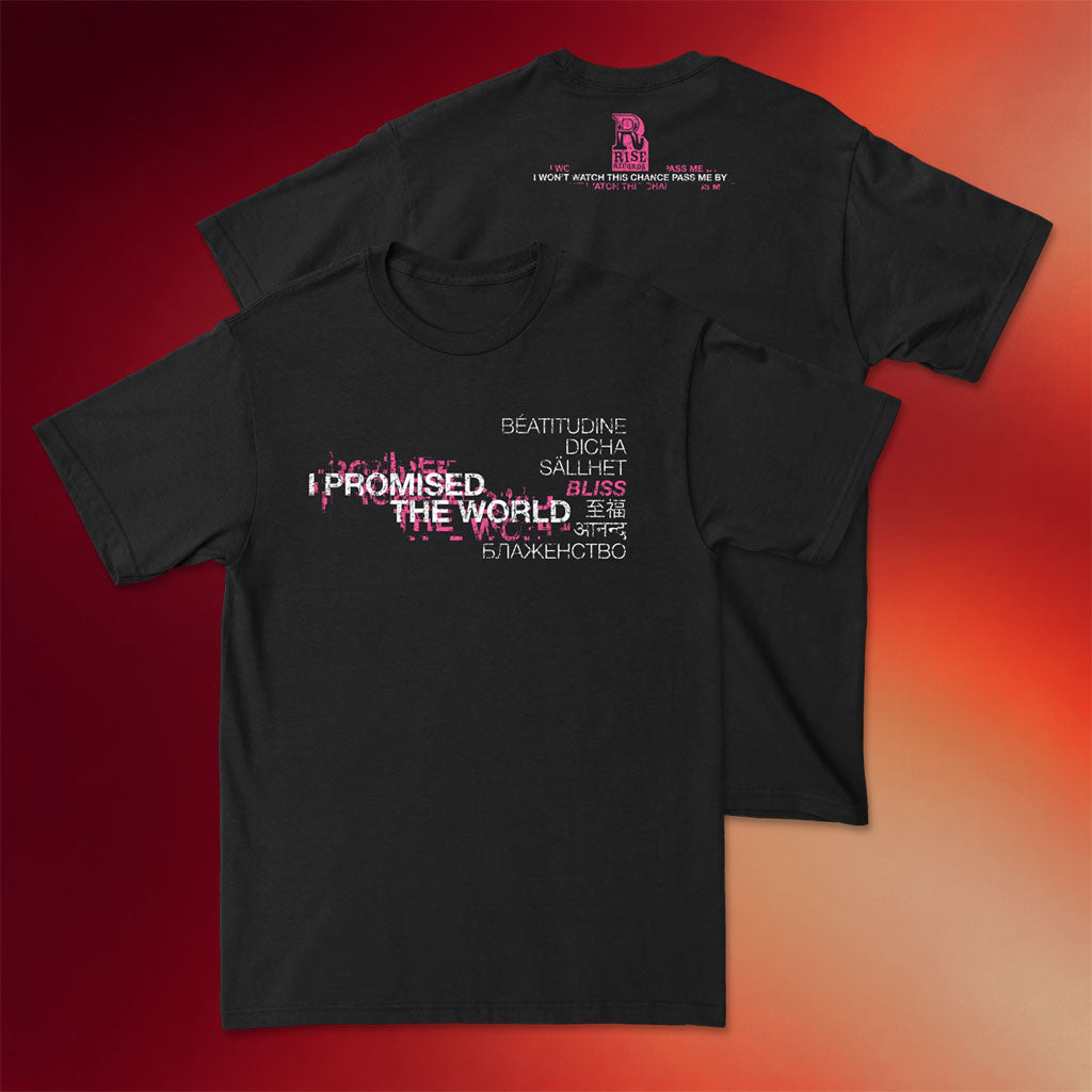 I Promised The World Merch 7 Languages T-Shirt 2026 Music Related Gifts For Guys