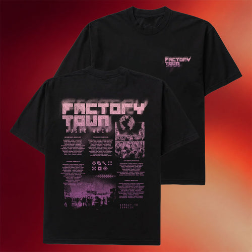 Insomniac Shop Merch 2026 Factory Town Miami Music Week Lineup T-Shirt Gifts For Friends