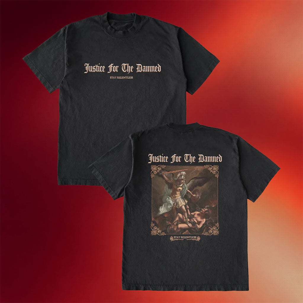 Justice For The Damned Merch 2026 Stay Relentless T-Shirt Music Lover Gifts For Him