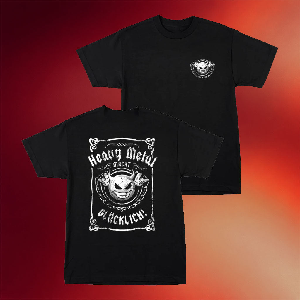 Indiemerch Merch 2026 Heavy Metal Happiness Heavy Metal Makes You Happy T-Shirt Fan Gifts