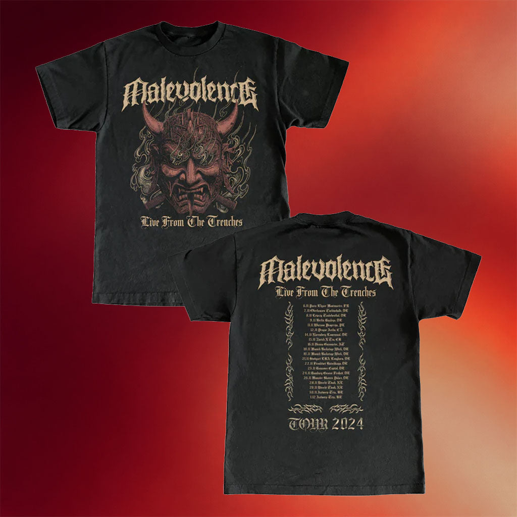Malevolence Merch Malevolence Live From The Trenches Tour 2024 Shirt Gifts For Music Fans