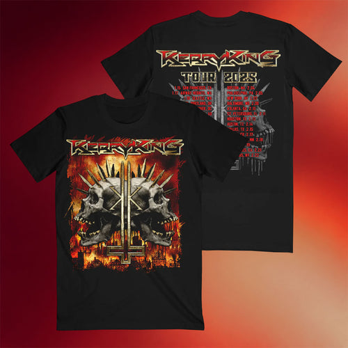 Kerry King Merch Spikey Skull 25 ITIN T-Shirt Kerry King Shirt Gifts For Music Lovers