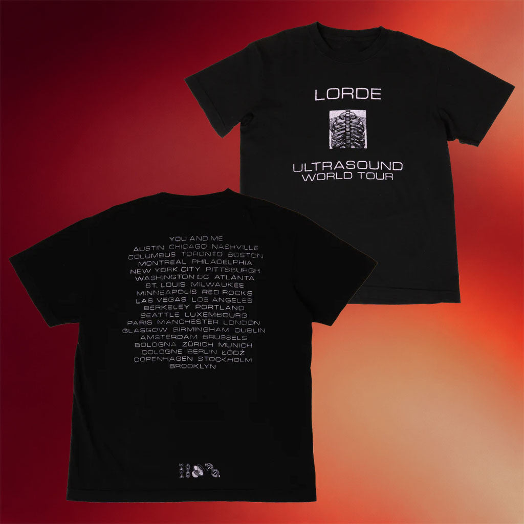 Lorde Merch 2025 Ribcage Dateback T-Shirt Lorde Ultrasound World Tour Shirt Gift For Fans
