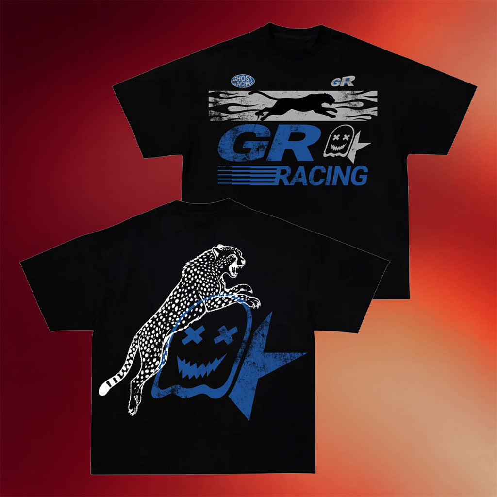 Ghost Racing Merch 2026 Cheetah Ghost Star T-Shirt Birthday Gift For Him
