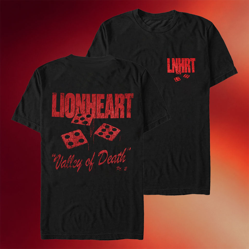 Lionheart Merch 2026 Dice T-Shirt Valley Of Death II Shirt Unique Gifts For Music Lovers