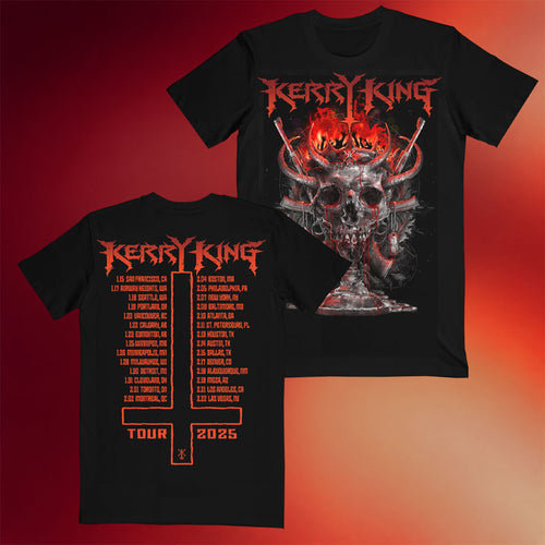 Kerry King Merch Skull Blast Itin T-Shirt Kerry King Shirt Music Gift Ideas For Guys