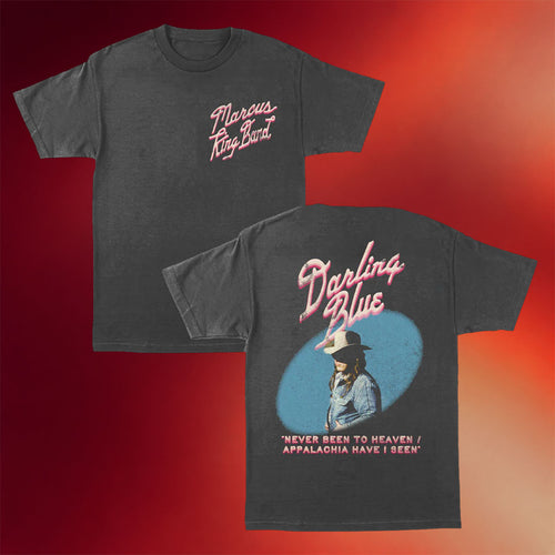 Marcus King Merch 2026 MKB Eagle T-Shirt Darling Blue Shirt Cool Gifts For Music Lovers