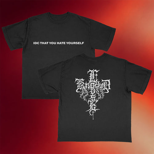 Knocked Loose Merch IDC That You Hate Yourself Black T-Shirt Best Gifts For Music Lovers