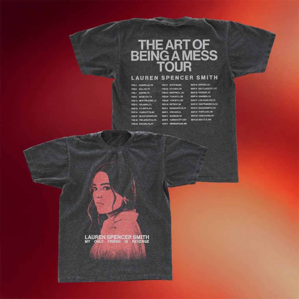 Lauren Spencer Smith Merch 2026 Revenge T-Shirt The Art Of Being A Mess Tour Shirt Fan Gifts