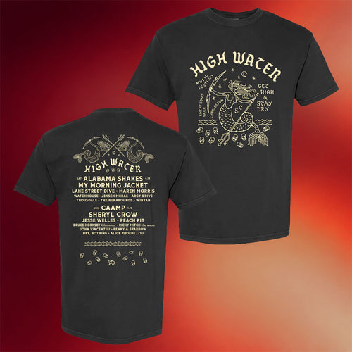 High Water Festival Merch 2026 Mermaid Lineup T-Shirt Cool Gifts For Music Lovers