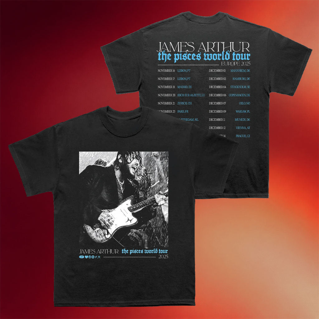 James Arthur Merch Pisces Photo Itin 2026 T-Shirt Gifts For Music Fans