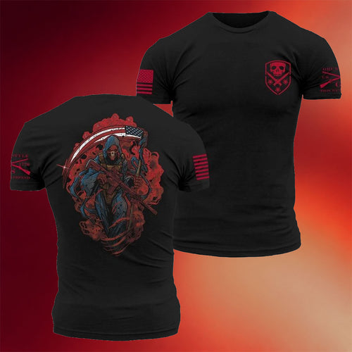 Grunt Style Merch 2026 Reaper Fury T-Shirt Black American Patriot Apparel Gifts For Men