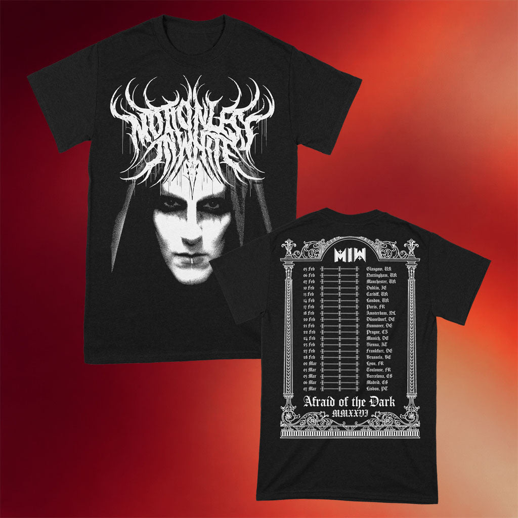 Motionless In White Merch Death Metal Logo 2026  T-Shirt AOTD Shirt Gifts For Music Lovers