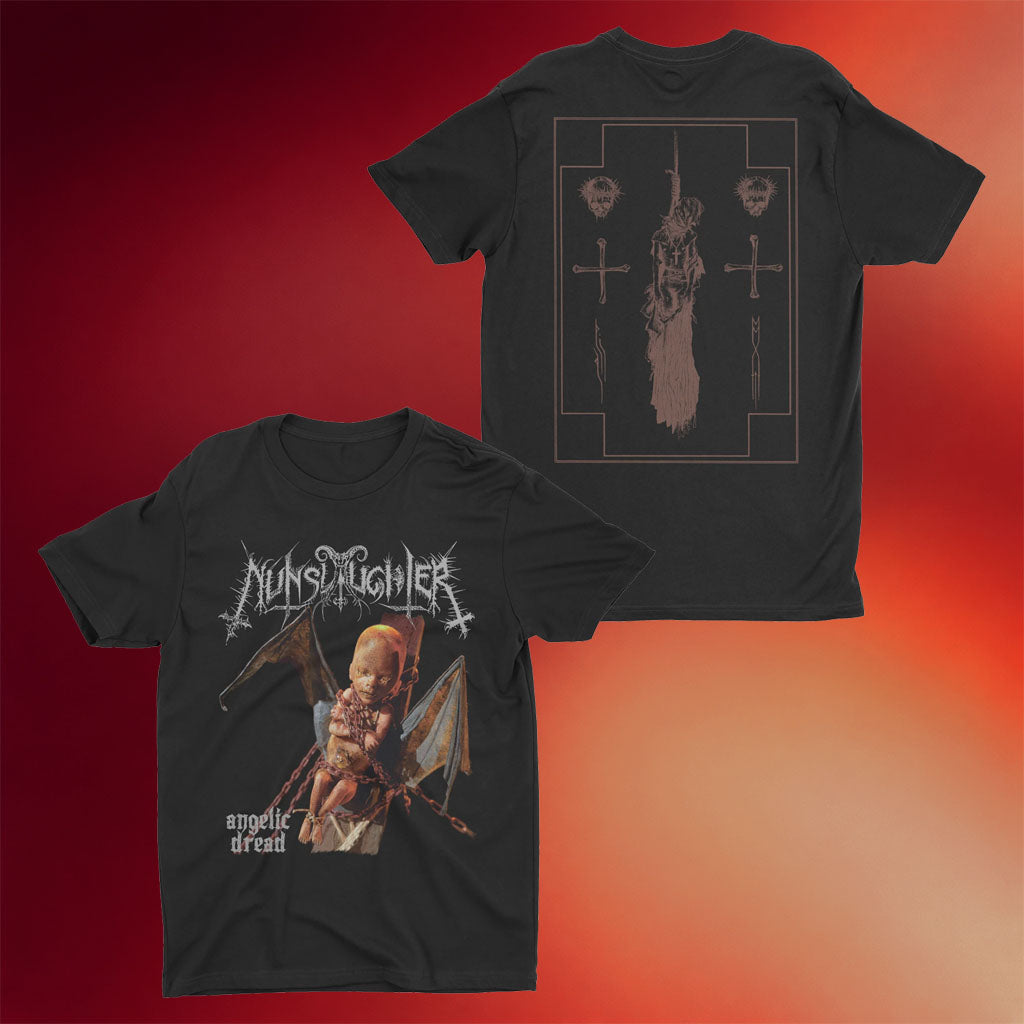 Night Shift Merch 2026 Nunslaughter Angelic Dread T-Shirt  Music Related Gifts For Guys