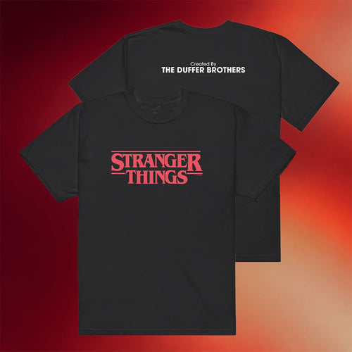 Netflix Merch Stranger Things Created By The Duffer Brothers T-Shirt Gifts For Son