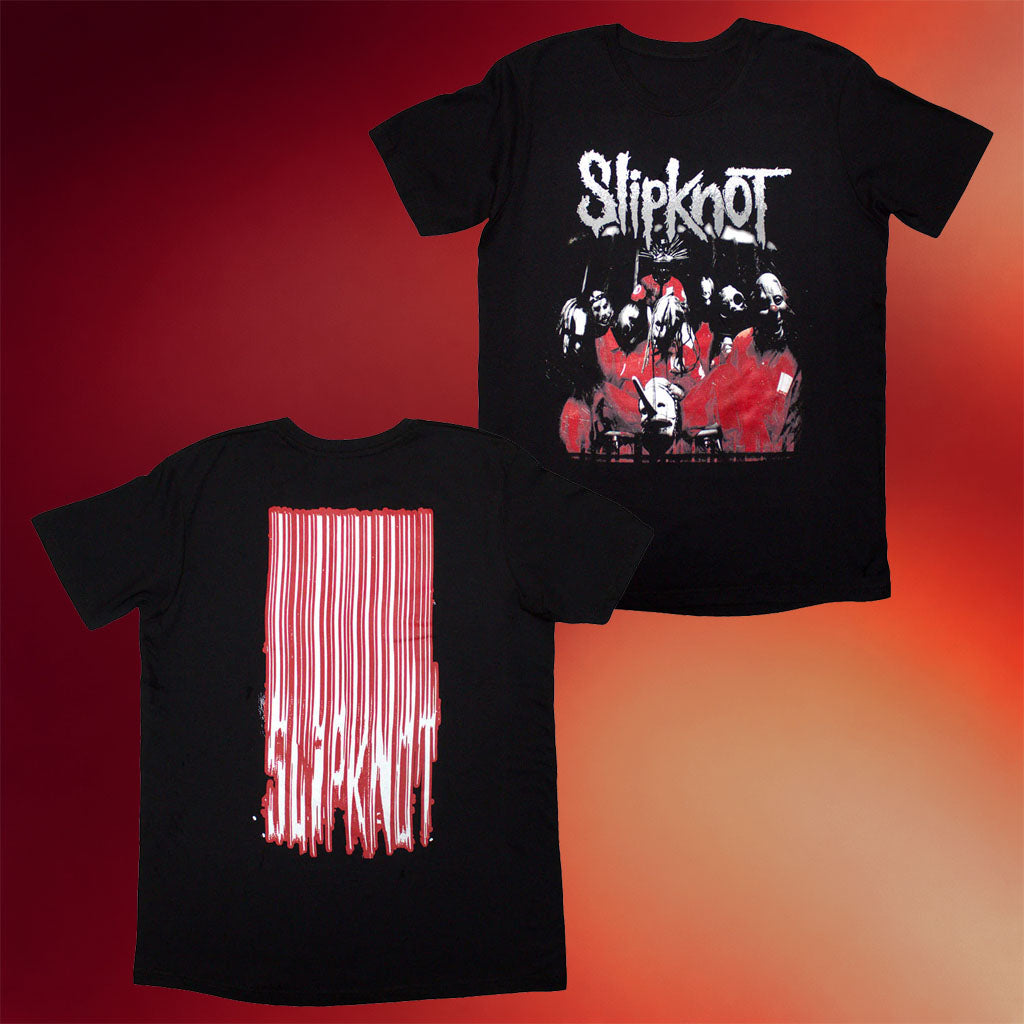 Night Shift Merch Slipknot Shirt Stretched Barcode T-Shirt Good Gifts For Dad