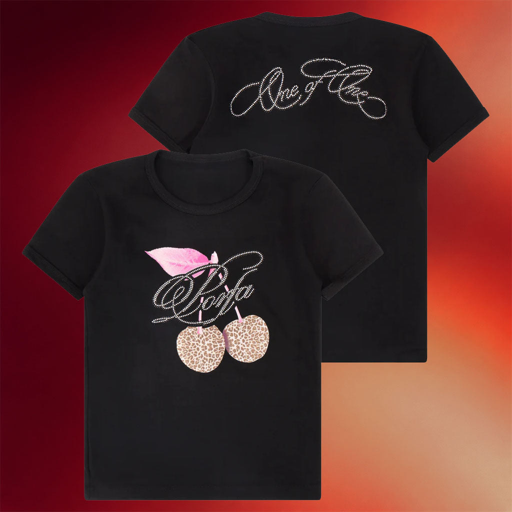Porfa Merch 2026 Cherry Bomb T-Shirt Black Gifts Ideas For Girlfriend