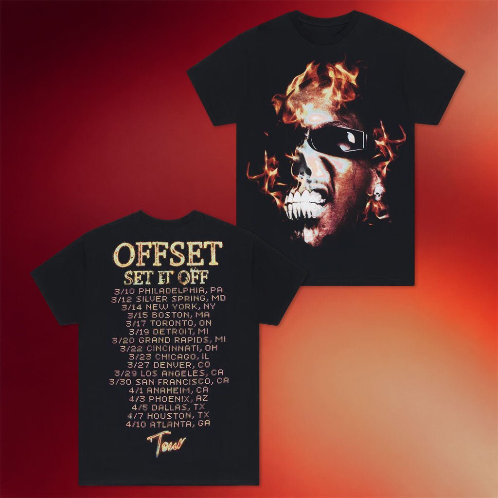 Offset Merch Set It Off Tour T-Shirt Offset Shirt Best Gift For Hip Hop Fan