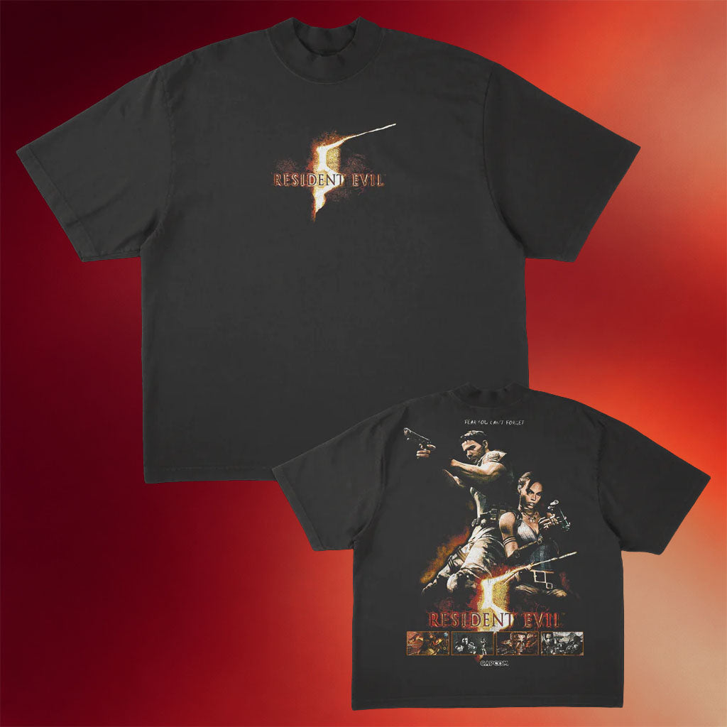 Prestige Merch Supply Resident Evil 5 Fear You Can_t Forget T-Shirt Gifts For Game Lovers