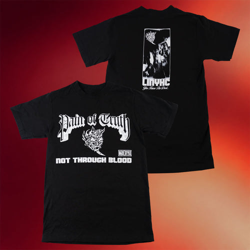 Pain Of Truth Merch 2026 Not Through Blood Black T-Shirt Cool Gifts For Music Lovers