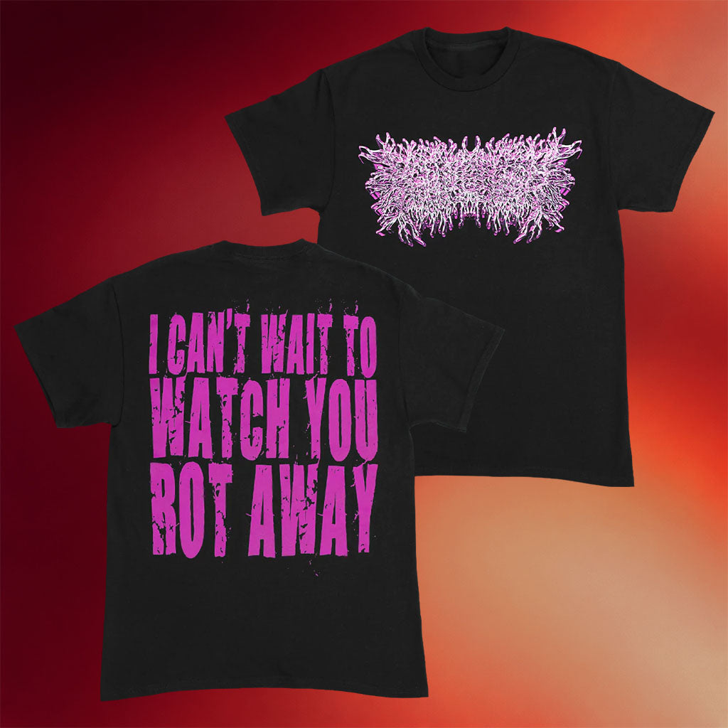 PeelingFlesh Merch 2026 PeelingFlesh Pink Chrome Logo T-Shirt Music Fan Gifts For Her