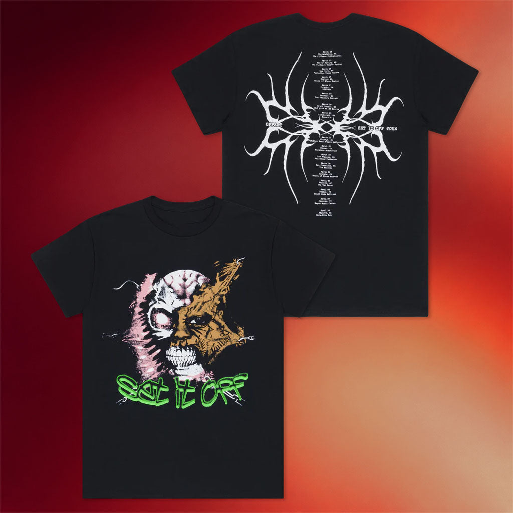 Offset Merch 2026 Face Rip T-Shirt Set It Off Tour Merch Gifts For Rapper Fans