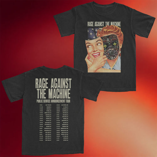 Rage Against The Machine Merch Behind The Scene Machine Tour T-Shirt Gifts For BFF