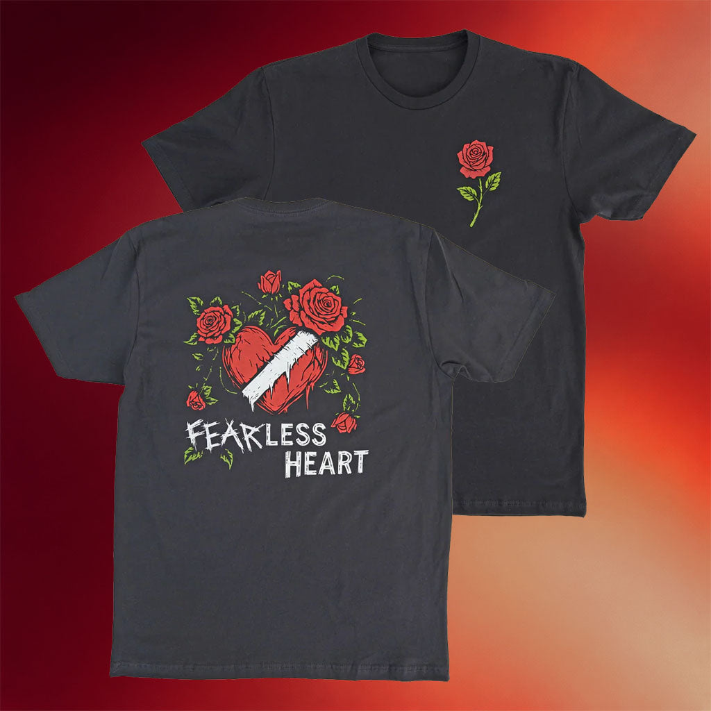 Project Fear Merch Fearless Heart T-Shirt Rose Shirt Gift Ideas For Her