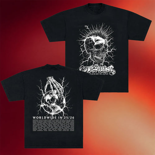 Offspring Merch Mohawk Skull 2026 Tour T-Shirt The Offspring Shirt Gifts For Rock Band Fans