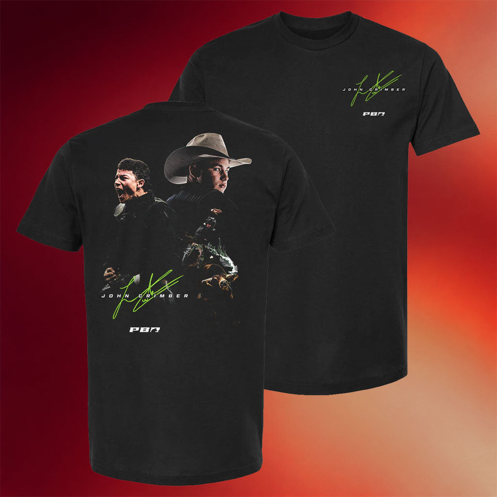 PBR Merch 2026 John Crimber Signature Portrait Rider T-Shirt Florida Freedom Merch Gift For Fan