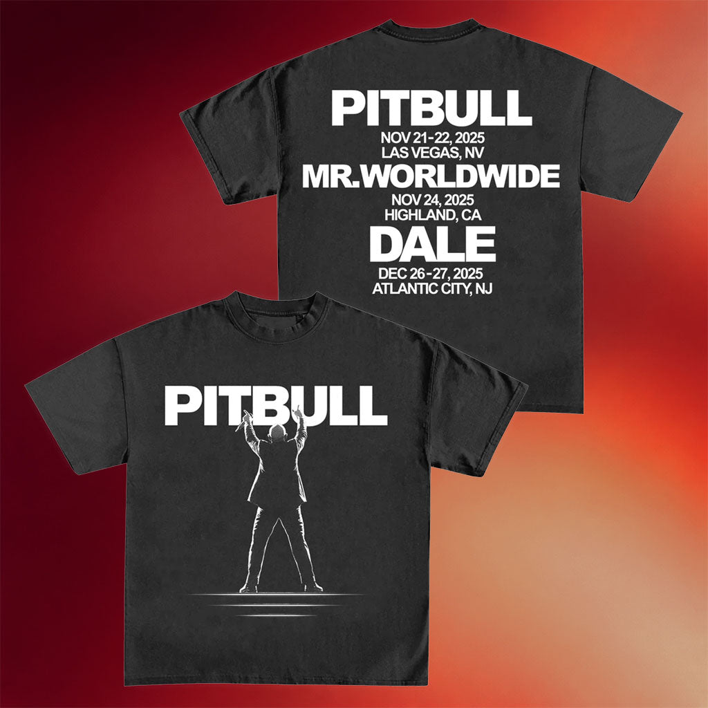 Pitbull Merch 2025 Silhouette T-Shirt Pitbull Mr Worldwide Shirt Best Gift For Music Lovers