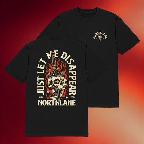Northlane Merch 2026 Skull Black Shirt Just Let Me Disappear Northlane Shirt Gifts For Him