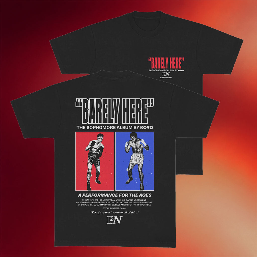 Pure Noise Store Merch Koyo Boxer Black Tee