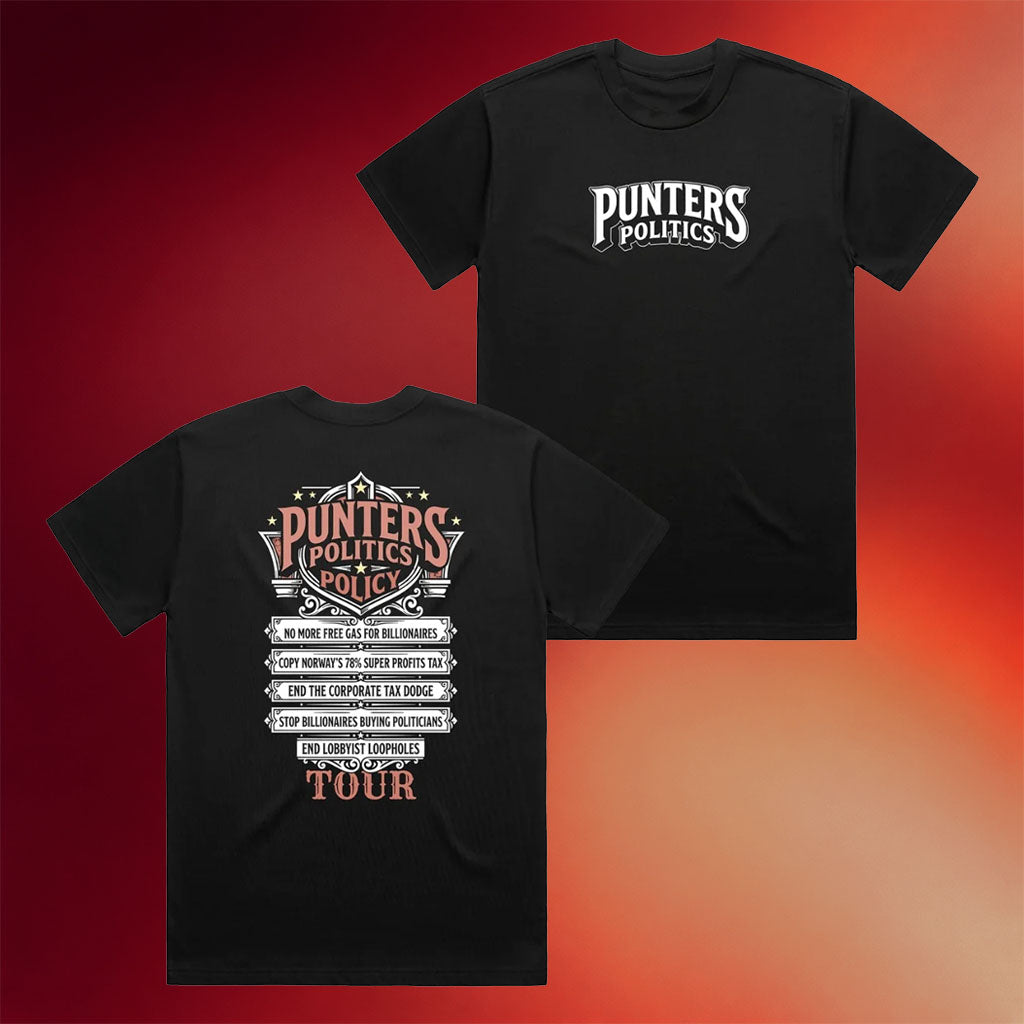 Punter_s Politics Merch 2026 Policy Tour T-Shirt Unique Gifts For Brothers