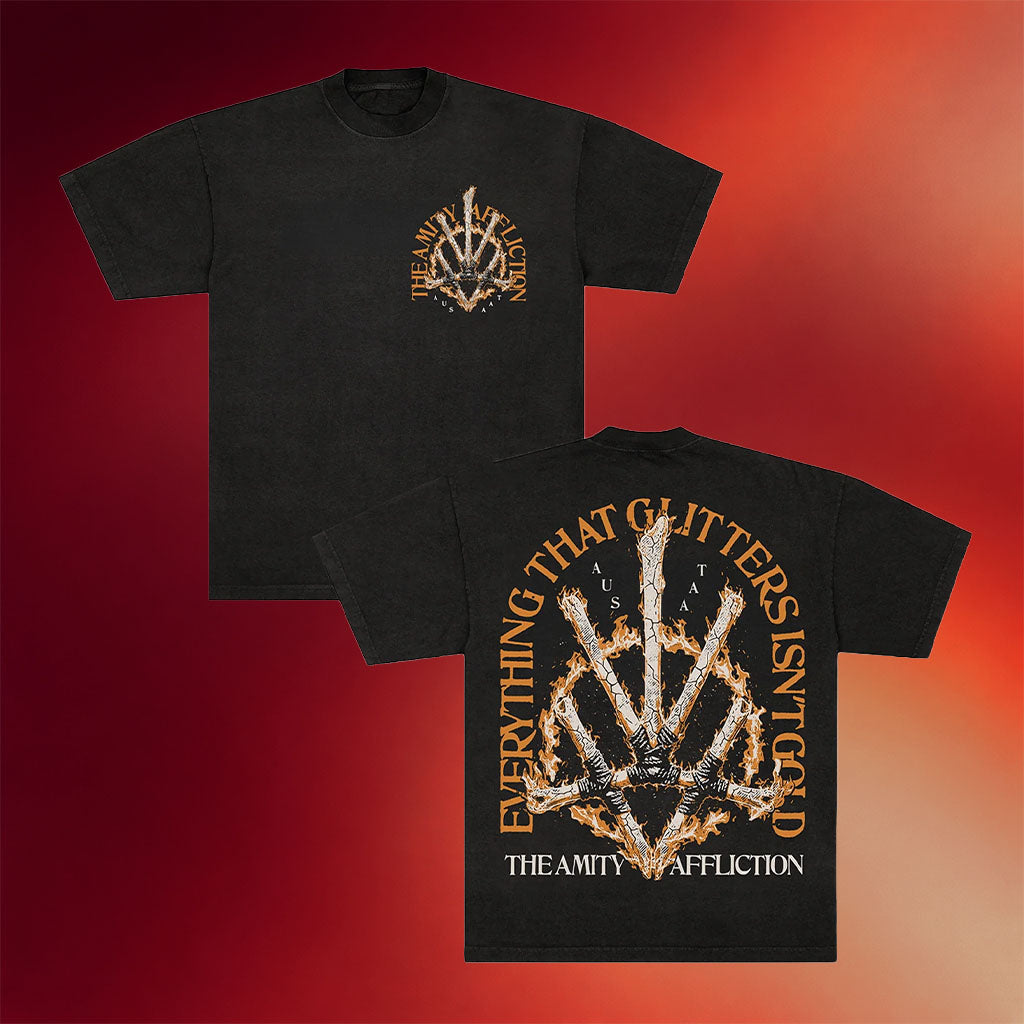 Pure Noise Records Merch The Amity Affliction Rune Black T-Shirt Present For Husband