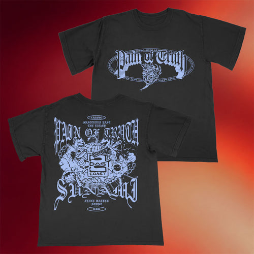 Pain Of Truth Merch 2026 Split T-Shirt Pain Of Truth Band Shirt Music Related Gifts For Guys