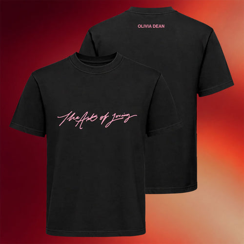 Olivia Dean Merch 2026 The Art Of Loving Script T-Shirt Olivia Dean Shirt Gifts For Fan
