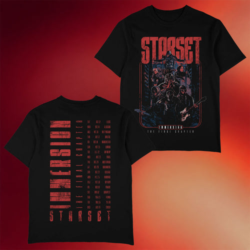 Starset Merch UK EU Immersion Band Tour T-Shirt Birthday Gifts For Rock Band Fans