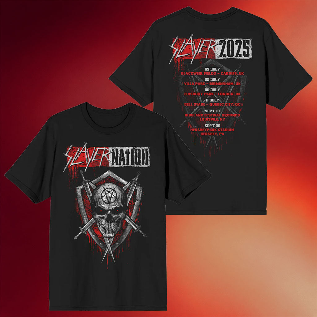 Slayer Merch Drip Slayer Nation Summer 2025 Itin T-Shirt Slayer Shirt Gifts For Music Lovers